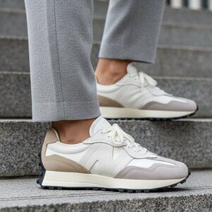 New Balance 327 Leather Women's Sneakers Shoes Neutral colors size 7.5 NEW